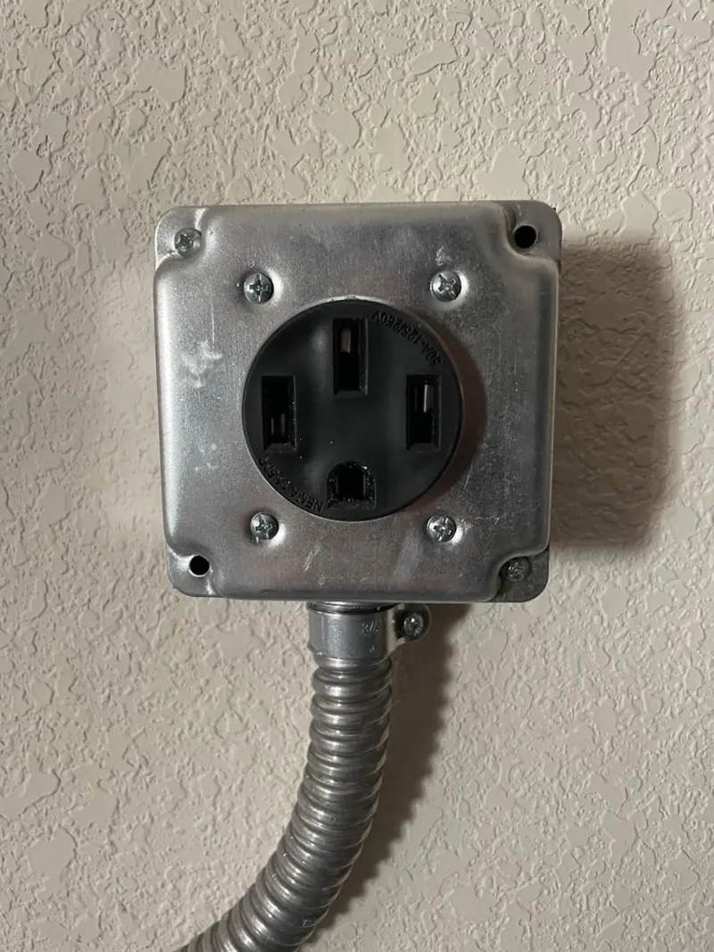 NEMA 14-50 outlet installed for Smart Home Electrical in Pharr